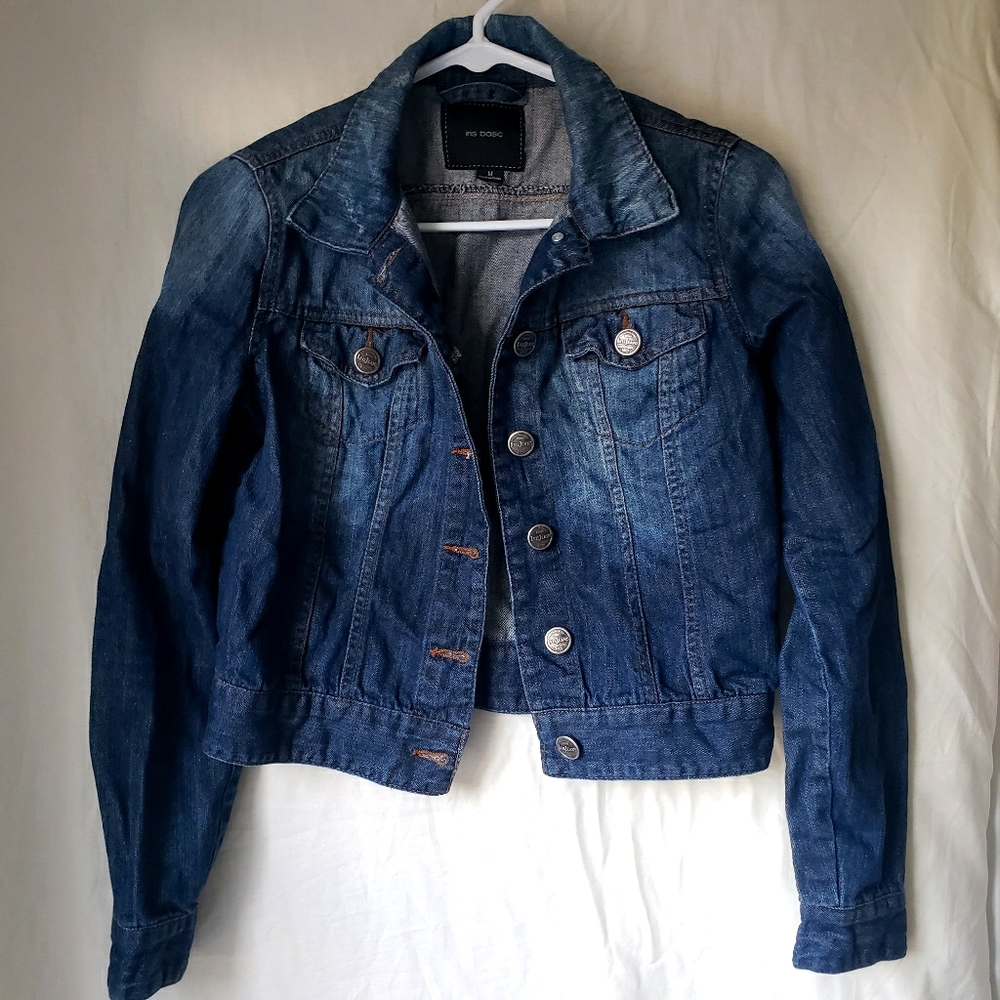 Iris basic maternity denim jacket size M